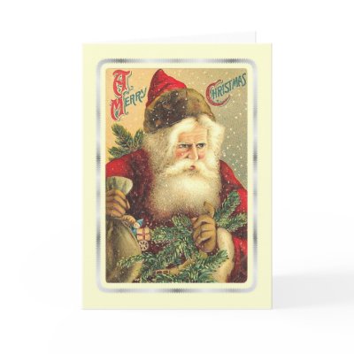 Vintage Santa cards