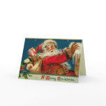 Vintage Santa Christmas Card