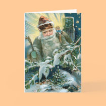 Vintage Santa Christmas Card