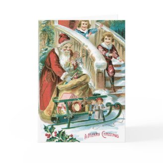 Vintage Santa Christmas Card