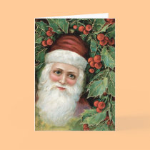 Vintage Santa Christmas Card