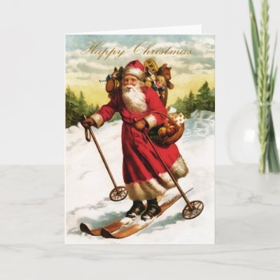 Vintage Santa Christmas Card