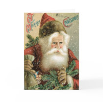 Vintage Santa Christmas Card by HDKingsbury Vintage Santa Christmas Card