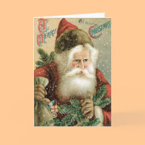 Vintage Santa Christmas Card