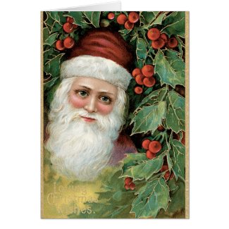 vintage santa christmas cards