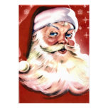Vintage Santa Christmas Card Custom Invitation