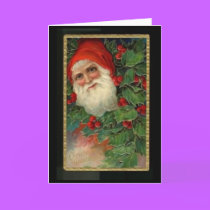 Vintage Santa Christmas Greetings cards
