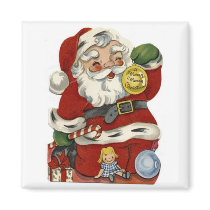 Vintage Santa Christmas Magnet by forbes1954 Vintage Santa Christmas Magnet