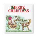 Vintage Santa Christmas Magnet by forbes1954 Vintage Santa Christmas Magnet