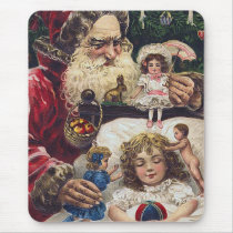 Vintage Santa Christmas Mousepad by MyOtherPlanet Vintage Santa Christmas Mousepad