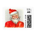Vintage Santa Christmas Postage Stamps