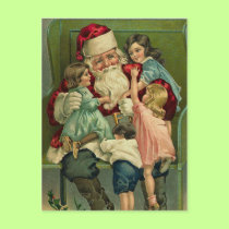 Vintage Santa Christmas Postcards by golden_oldies Vintage Santa Christmas Postcards