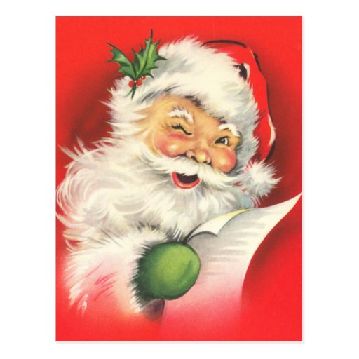Vintage Santa Christmas Postcards
