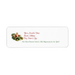 Vintage Santa Christmas Return Address Labels 5