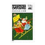Vintage Santa Christmas Stamp