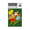 Vintage Santa Christmas Stamp