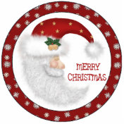 Vintage Santa Christmas Tree Ornament