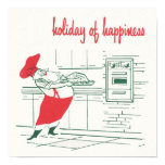 Vintage Santa Claus Chef, Holiday of Happiness Poster
