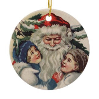 Vintage Santa Claus Christmas Ornament