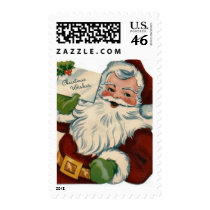 Vintage Santa Claus Face Gifts postage by gailg1957 Vintage Santa Claus Face Gifts postage