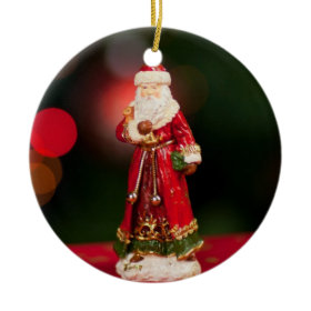 Vintage Santa Claus Figurine Christmas Ornament