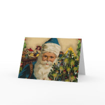 Vintage Santa Claus- Happy Holidays: Greeting Card