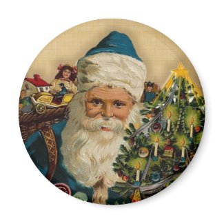 Vintage Santa Claus- Happy Holidays: Magnets magnet
