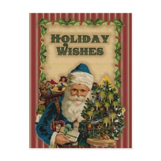 Vintage Santa Claus- Happy Holidays: Postcards postcard