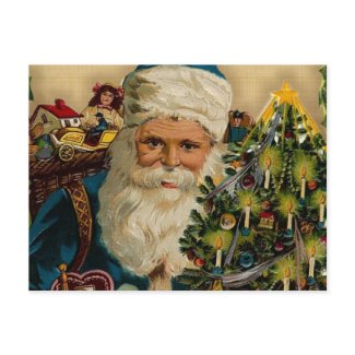 Vintage Santa Claus- Happy Holidays: Postcards postcard