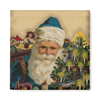 Vintage Santa Claus- Holiday Wishes: Magnets magnet