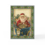 Vintage Santa Claus In Car: Greeting Cards