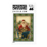 Vintage Santa Claus In Car: Postage Stamps