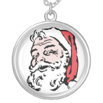 Vintage Santa Claus Necklace necklaces