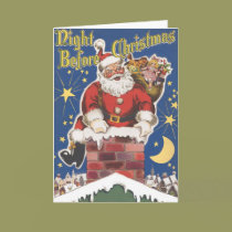 Vintage Santa Claus, Night Before Christmas cards