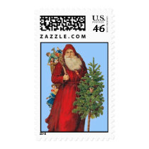 Vintage Santa Claus Postage Stamp