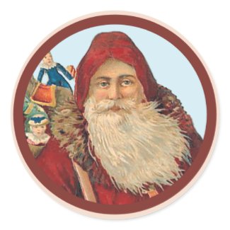 Vintage Santa Claus Stickers sticker