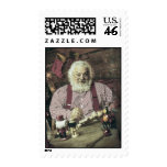 Vintage Santa Claus the toymaker Postage Stamps