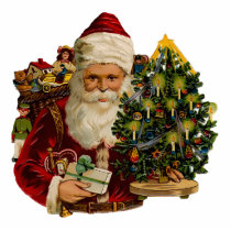 Vintage Santa Clause Sculpture magnet photo sculptures by Vintage_Gifts Vintage Santa Clause Sculpture magnet photo sculptures