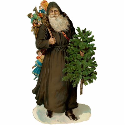 Vintage Santa Clause Sculpture Ornament Cut Out by Vintage_Gifts