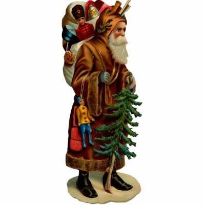 Pin da escultura de Papai Noel do vintage Fotoesculturas por Vintage_Gifts