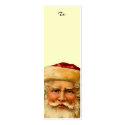 Vintage Santa Clause Skinny Present Gift Tag business cards by Vintage_Gifts Vintage Santa Clause Skinny Present Gift Tag business cards
