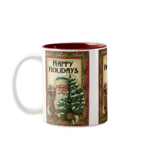 Vintage Santa: Coffee Mug by occasions Vintage Santa: Coffee Mug