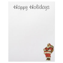 Vintage Santa, die cut letterhead by ChristmasCafe Vintage Santa, die cut letterhead