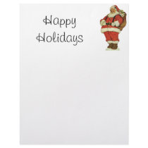 Vintage Santa, die cut letterhead by ChristmasCafe Vintage Santa, die cut letterhead
