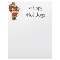 Vintage Santa, die cut letterhead by ChristmasCafe Vintage Santa, die cut letterhead