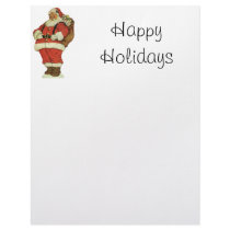 Vintage Santa, die cut letterhead by ChristmasCafe Vintage Santa, die cut letterhead