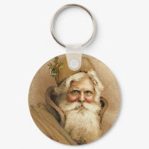 Vintage Santa / Father Christmas keychains by MyOtherPlanet Vintage Santa / Father Christmas keychains
