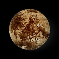 Vintage Santa in Sepia buttons
