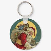 Vintage Santa keychains by MyOtherPlanet Vintage Santa keychains