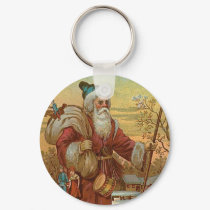 Vintage Santa keychains by MyOtherPlanet Vintage Santa keychains